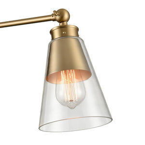 Atlas Albany 16'' High Adjustable Swingarm Sconce in Brushed Gold - Modern Lighting for Any Space WL11503-GD