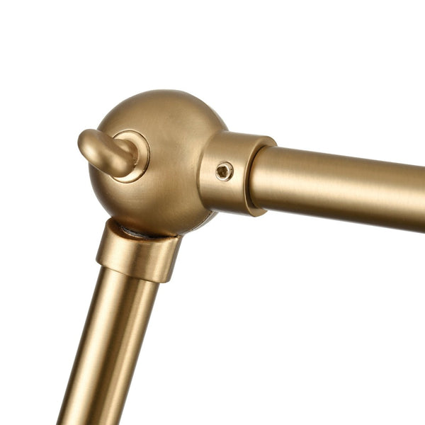 Atlas Albany 16'' High Adjustable Swingarm Sconce in Brushed Gold - Modern Lighting for Any Space WL11503-GD