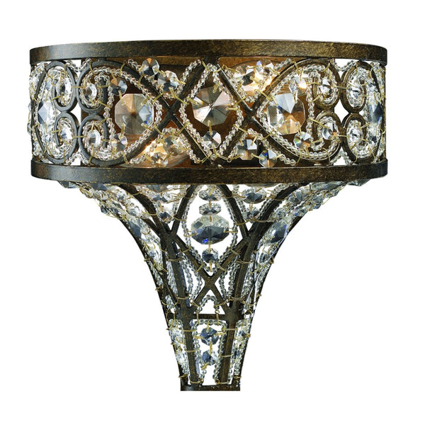 Atlas Amherst 11'' High 2-Light Sconce - Elegant Antique Bronze & Crystal Design for Timeless Illumination WL11504-BZ