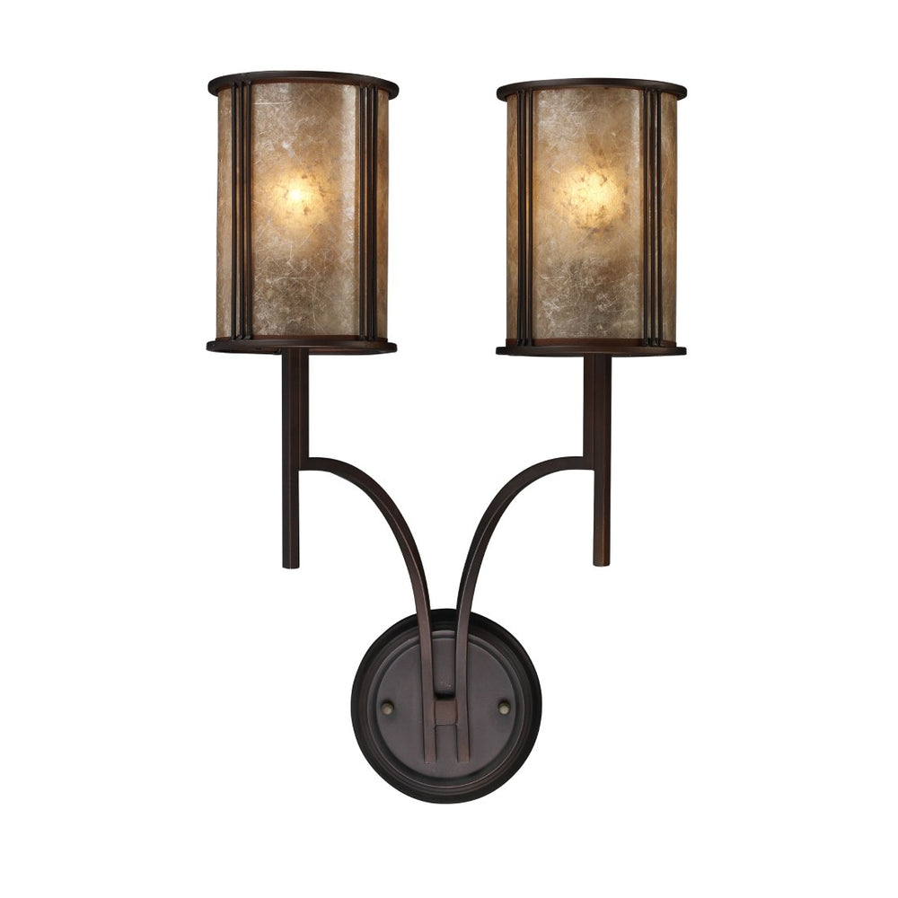 Atlas Barringer 22'' High 2-Light Sconce - Elegant Mission-Style Aged Bronze Lighting for Home Accents WL11528-BZ