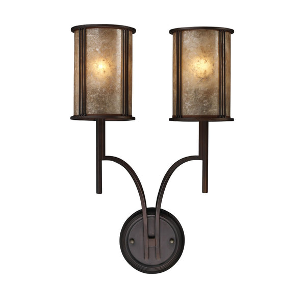 Atlas Barringer 22'' High 2-Light Sconce - Elegant Mission-Style Aged Bronze Lighting for Home Accents WL11528-BZ