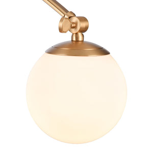 Atlas Caroline 19'' High 1-Light Swingarm Sconce - Modern Brushed Gold Fixture with Adjustable Design WL11549-GD