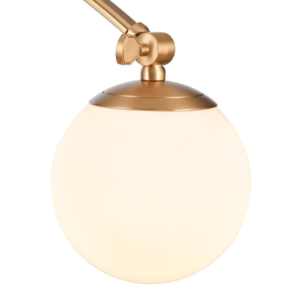 Atlas Caroline 19'' High 1-Light Swingarm Sconce - Modern Brushed Gold Fixture with Adjustable Design WL11549-GD