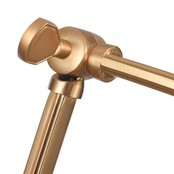 Atlas Caroline 19'' High 1-Light Swingarm Sconce - Modern Brushed Gold Fixture with Adjustable Design WL11549-GD