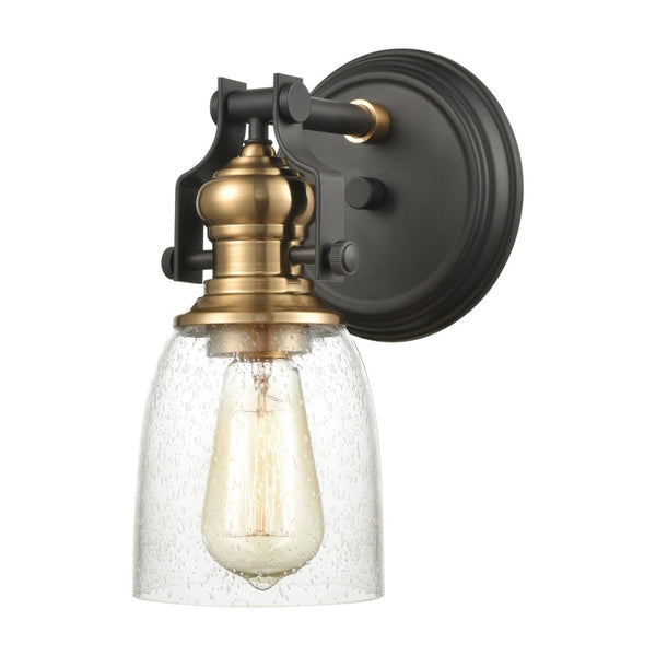 Atlas Chadwick 1-Light Sconce: Industrial Elegance for Stylish Indoor Lighting in Modern Spaces Oil Rubbed Bronze 6'' WL11555-BZ