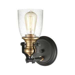 Atlas Chadwick 1-Light Sconce: Industrial Elegance for Stylish Indoor Lighting in Modern Spaces Oil Rubbed Bronze 6'' WL11555-BZ