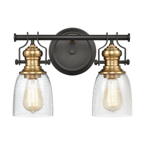 Atlas Chadwick 1-Light Sconce: Industrial Elegance for Stylish Indoor Lighting in Modern Spaces Oil Rubbed Bronze 14'' WL11556-BZ
