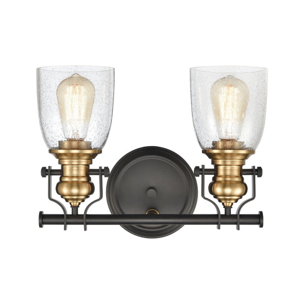 Atlas Chadwick 1-Light Sconce: Industrial Elegance for Stylish Indoor Lighting in Modern Spaces Oil Rubbed Bronze 14'' WL11556-BZ