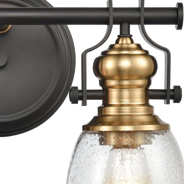 Atlas Chadwick 1-Light Sconce: Industrial Elegance for Stylish Indoor Lighting in Modern Spaces Oil Rubbed Bronze 14'' WL11556-BZ