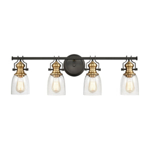 Atlas Chadwick 1-Light Sconce: Industrial Elegance for Stylish Indoor Lighting in Modern Spaces Oil Rubbed Bronze 32'' WL11558-BZ