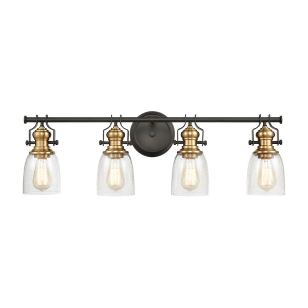 Atlas Chadwick 1-Light Sconce: Industrial Elegance for Stylish Indoor Lighting in Modern Spaces Oil Rubbed Bronze 32'' WL11558-BZ