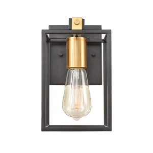 Atlas Cloe 2-Light Vanity Light Fixture - Stylish Industrial Design with Open Cage for Modern Spaces Matte Black 5'' WL11572-BK