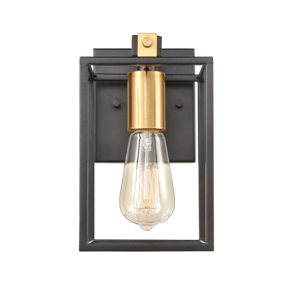 Atlas Cloe 2-Light Vanity Light Fixture - Stylish Industrial Design with Open Cage for Modern Spaces Matte Black 5'' WL11572-BK