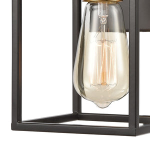 Atlas Cloe 2-Light Vanity Light Fixture - Stylish Industrial Design with Open Cage for Modern Spaces Matte Black 5'' WL11572-BK