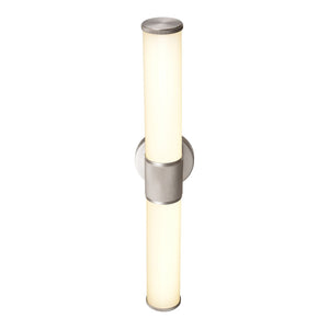 Atlas Conduit 24" Wide Integrated LED Vanity Light - Modern Matte Nickel Fixture with Opal Glass Shade WL11574-NK
