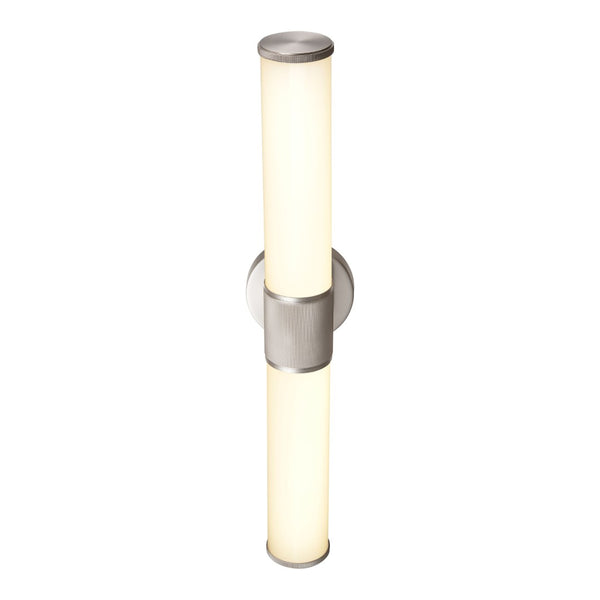 Atlas Conduit 24" Wide Integrated LED Vanity Light - Modern Matte Nickel Fixture with Opal Glass Shade WL11574-NK