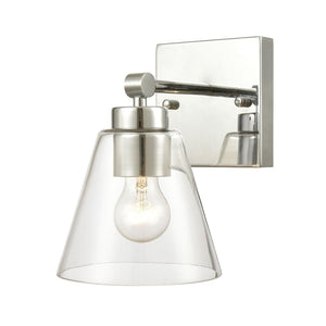 Atlas East Point 10'' High 1-Light Sconce - Modern Geometric Design for Stylish Indoor Illumination Polished Chrome 6'' WL11586-CH