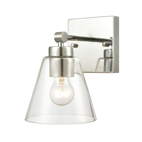 Atlas East Point 10'' High 1-Light Sconce - Modern Geometric Design for Stylish Indoor Illumination Polished Chrome 6'' WL11586-CH
