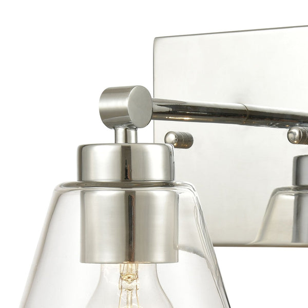 Atlas East Point 10'' High 1-Light Sconce - Modern Geometric Design for Stylish Indoor Illumination Polished Chrome 6'' WL11586-CH