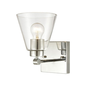 Atlas East Point 10'' High 1-Light Sconce - Modern Geometric Design for Stylish Indoor Illumination Polished Chrome 6'' WL11586-CH