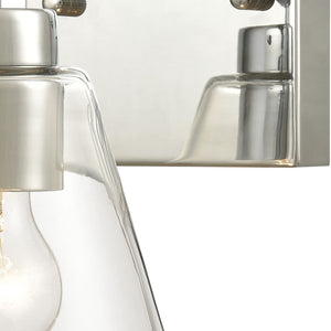 Atlas East Point 10'' High 1-Light Sconce - Modern Geometric Design for Stylish Indoor Illumination Polished Chrome 6'' WL11586-CH