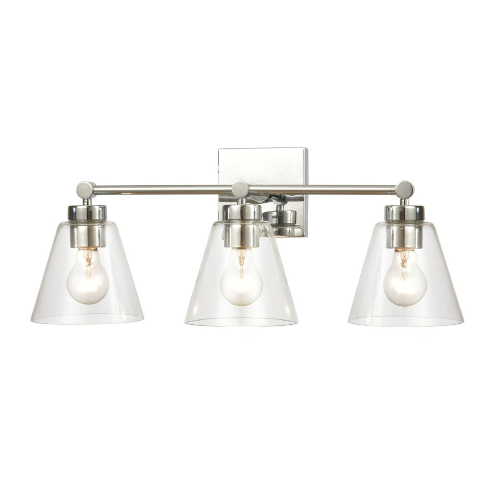 Atlas East Point 10'' High 1-Light Sconce - Modern Geometric Design for Stylish Indoor Illumination Polished Chrome 24'' WL11588-CH