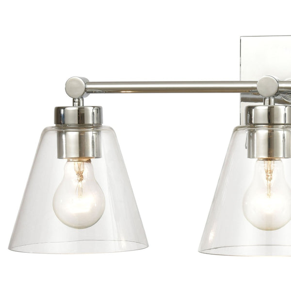 Atlas East Point 10'' High 1-Light Sconce - Modern Geometric Design for Stylish Indoor Illumination Polished Chrome 24'' WL11588-CH