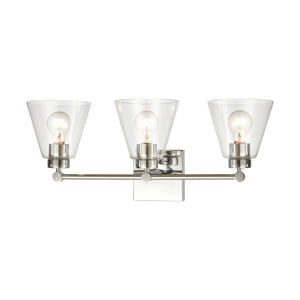 Atlas East Point 10'' High 1-Light Sconce - Modern Geometric Design for Stylish Indoor Illumination Polished Chrome 24'' WL11588-CH