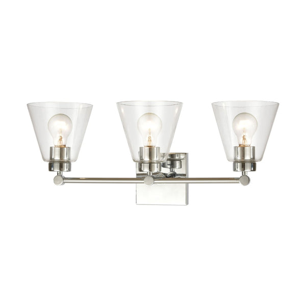 Atlas East Point 10'' High 1-Light Sconce - Modern Geometric Design for Stylish Indoor Illumination Polished Chrome 24'' WL11588-CH
