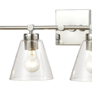 Atlas East Point 10'' High 1-Light Sconce - Modern Geometric Design for Stylish Indoor Illumination Polished Chrome 33'' WL11589-CH