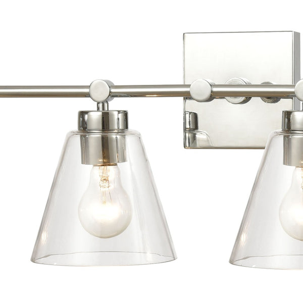 Atlas East Point 10'' High 1-Light Sconce - Modern Geometric Design for Stylish Indoor Illumination Polished Chrome 33'' WL11589-CH