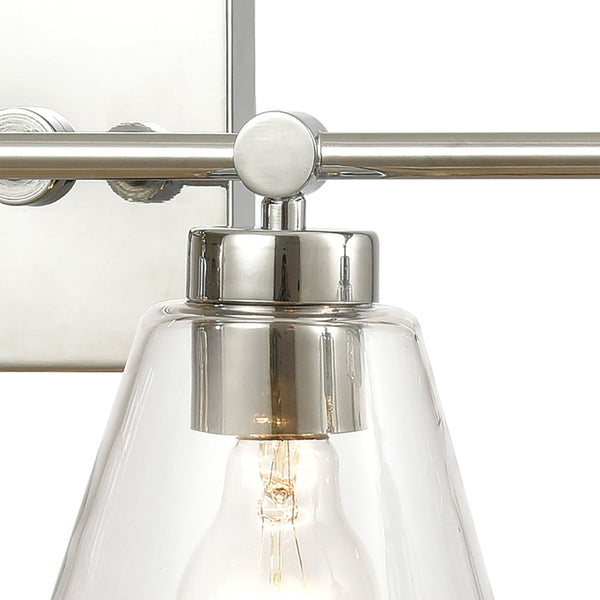 Atlas East Point 10'' High 1-Light Sconce - Modern Geometric Design for Stylish Indoor Illumination Polished Chrome 33'' WL11589-CH