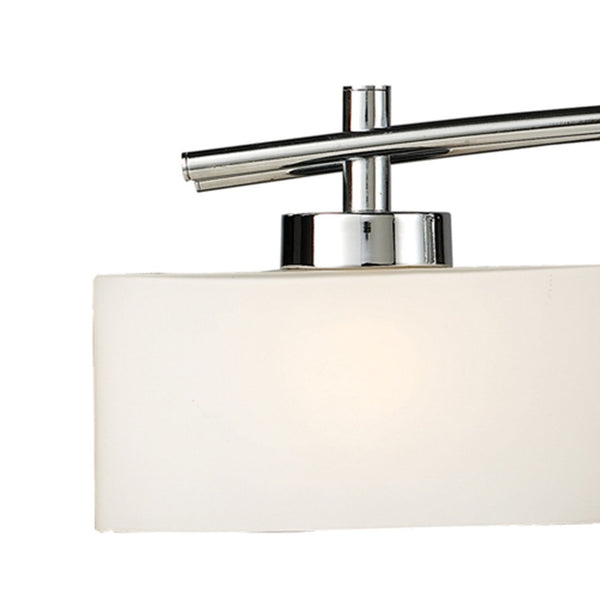 Atlas Eastbrook 2-Light Vanity Light Fixture - Contemporary Design with Opal Glass Shades for Modern Bathrooms Polished Chrome 29'' WL11591-CH
