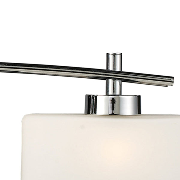 Atlas Eastbrook 2-Light Vanity Light Fixture - Contemporary Design with Opal Glass Shades for Modern Bathrooms Polished Chrome 29'' WL11591-CH