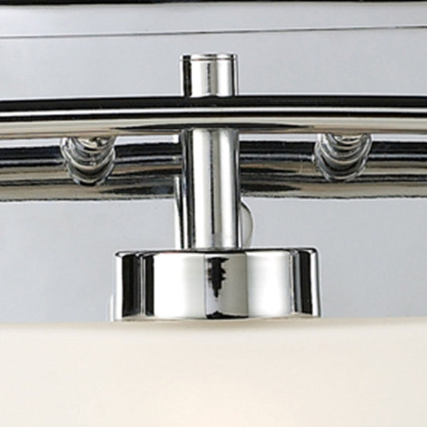 Atlas Eastbrook 2-Light Vanity Light Fixture - Contemporary Design with Opal Glass Shades for Modern Bathrooms Polished Chrome 29'' WL11591-CH