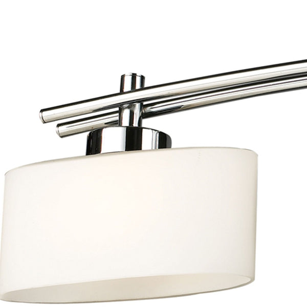 Atlas Eastbrook 2-Light Vanity Light Fixture - Contemporary Design with Opal Glass Shades for Modern Bathrooms Polished Chrome 29'' WL11591-CH