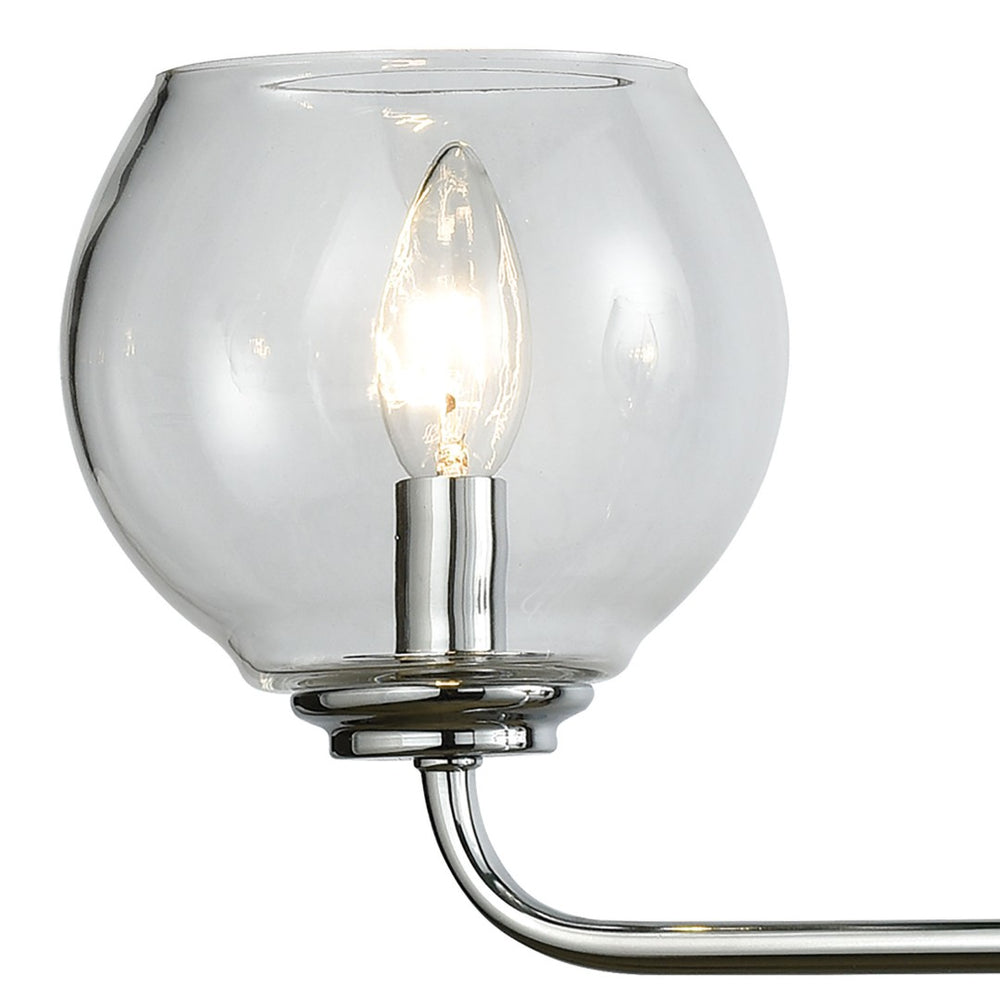 Atlas Emory 38'' Wide 4-Light Vanity Fixture - Polished Chrome with Clear Glass Shades & Modern Elegance WL11598-CH