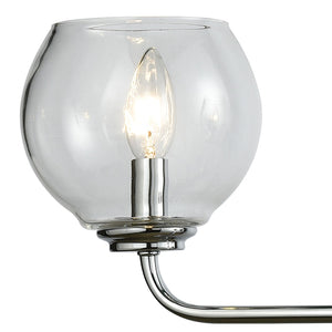 Atlas Emory 38'' Wide 4-Light Vanity Fixture - Polished Chrome with Clear Glass Shades & Modern Elegance WL11598-CH