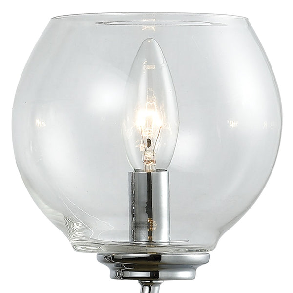 Atlas Emory 38'' Wide 4-Light Vanity Fixture - Polished Chrome with Clear Glass Shades & Modern Elegance WL11598-CH