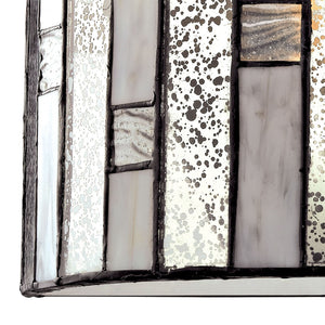 Atlas Ethan 7'' High 1-Light Sconce - Elegant Tiffany Bronze with Geometric Mosaic & Rippled Glass Design WL11605-BZ