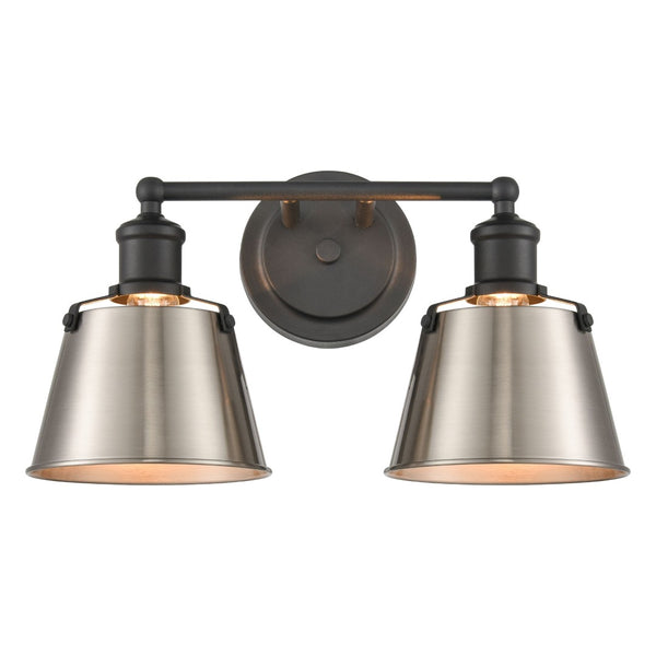 Atlas Holgate 1-Light Sconce - Modern Farmhouse Meets Industrial Charm for Stylish Indoor Illumination Charcoal 15'' WL11637-NK