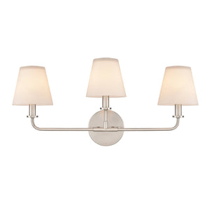 Atlas Hoyle 2-Light Vanity Light Fixture - Modern Design with Etched Glass Shades for Elegant Illumination Antique Nickel 24'' WL11642-NK