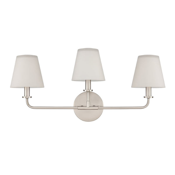 Atlas Hoyle 2-Light Vanity Light Fixture - Modern Design with Etched Glass Shades for Elegant Illumination Antique Nickel 24'' WL11642-NK