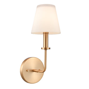 Atlas Hoyle 2-Light Vanity Light Fixture - Modern Design with Etched Glass Shades for Elegant Illumination Brushed Gold 5.25'' WL11643-GD