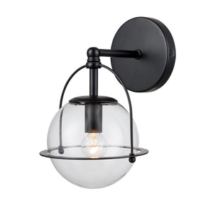 Atlas Langford 3-Light Vanity Light Fixture - Vintage Charm Meets Modern Design for Stylish Spaces Matte Black 6'' WL11650-BK