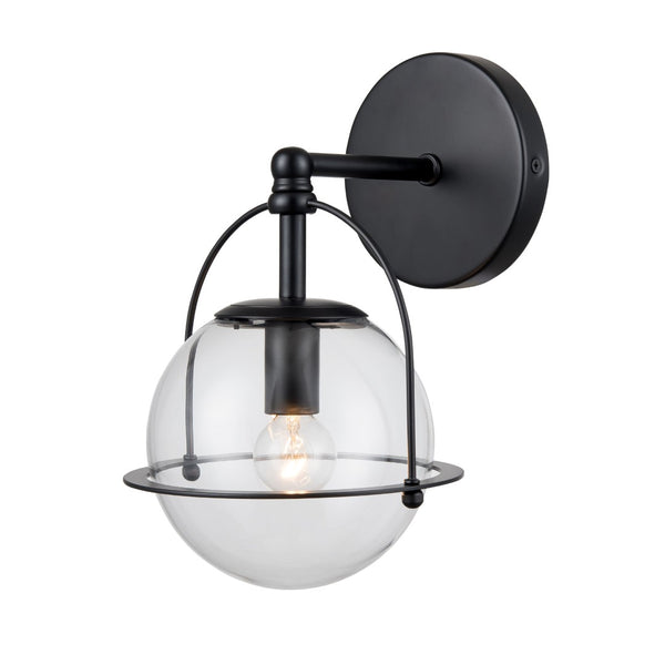 Atlas Langford 3-Light Vanity Light Fixture - Vintage Charm Meets Modern Design for Stylish Spaces Matte Black 6'' WL11650-BK
