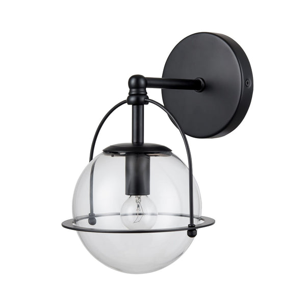 Atlas Langford 3-Light Vanity Light Fixture - Vintage Charm Meets Modern Design for Stylish Spaces Matte Black 6'' WL11650-BK
