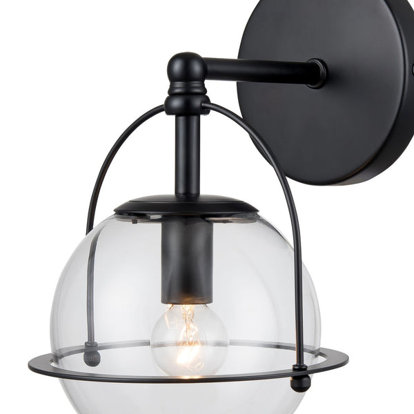 Atlas Langford 3-Light Vanity Light Fixture - Vintage Charm Meets Modern Design for Stylish Spaces Matte Black 6'' WL11650-BK