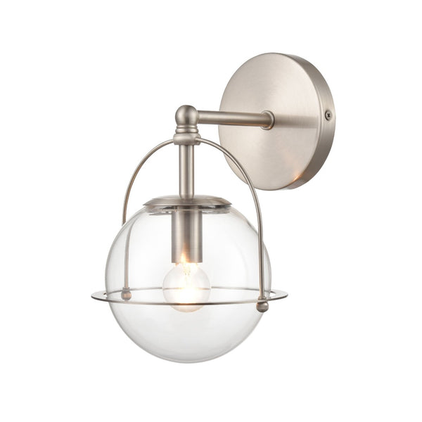 Atlas Langford 3-Light Vanity Light Fixture - Vintage Charm Meets Modern Design for Stylish Spaces Satin Nickel 6'' WL11650-NK