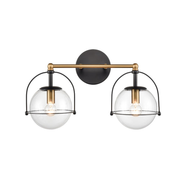 Atlas Langford 3-Light Vanity Light Fixture - Vintage Charm Meets Modern Design for Stylish Spaces Satin Brass 17'' WL11651-BS